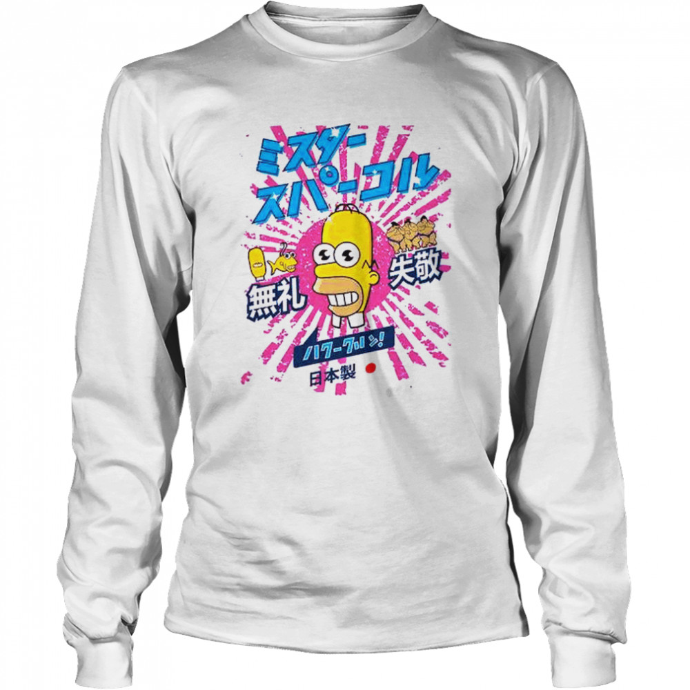 Mr Sparkle From The Simpsons Rising Sun Pink T  Long Sleeved T-shirt