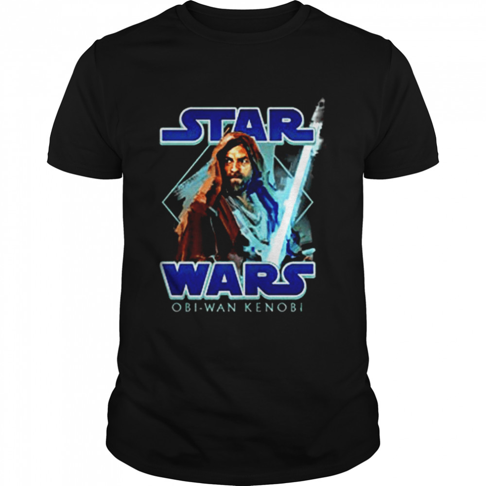 Obiwan Kenobi Jedi Lightsaber Portrait Star Wars Unisex T-Shirt