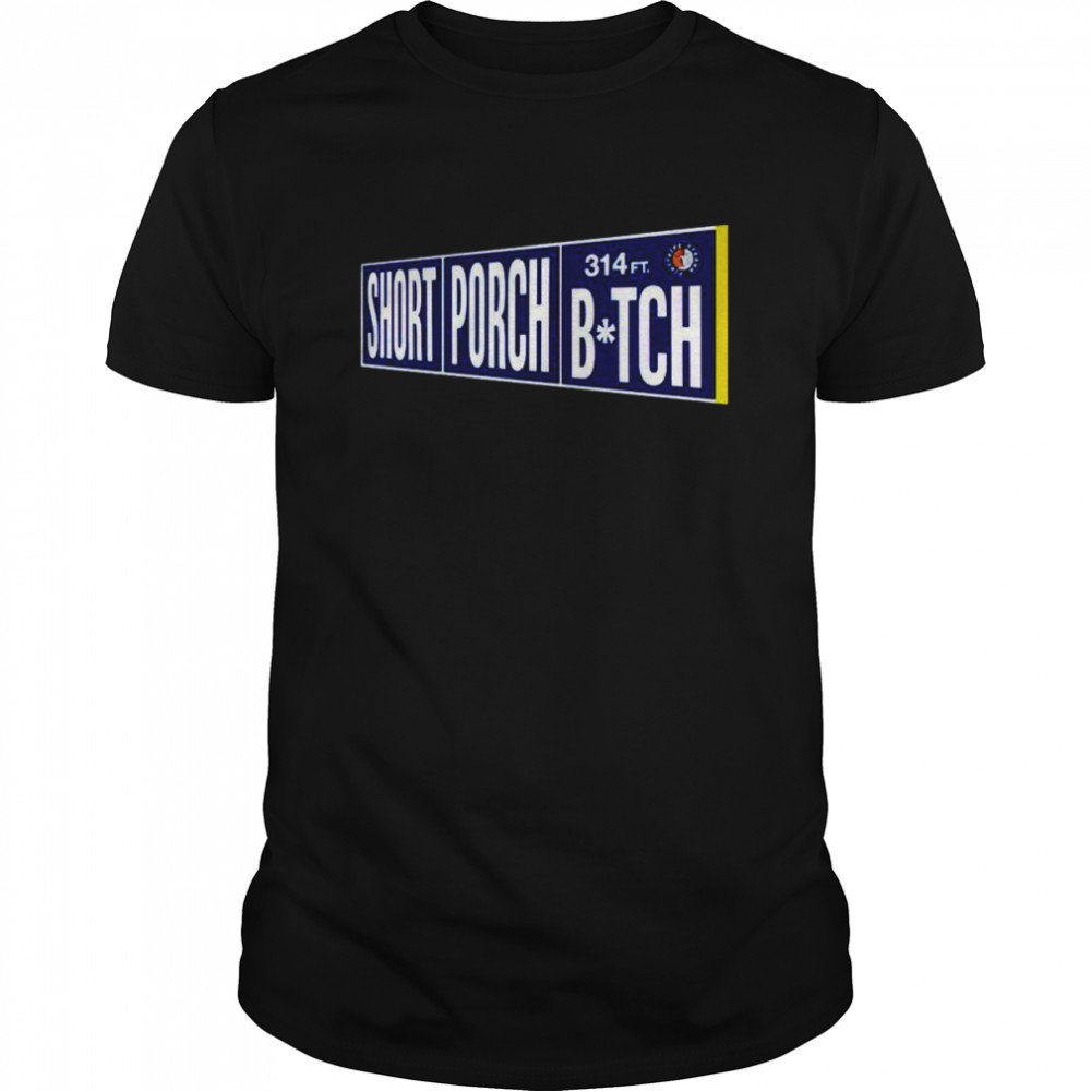 short porch bitch Pinstripe Strong shirt Classic Men's T-shirt