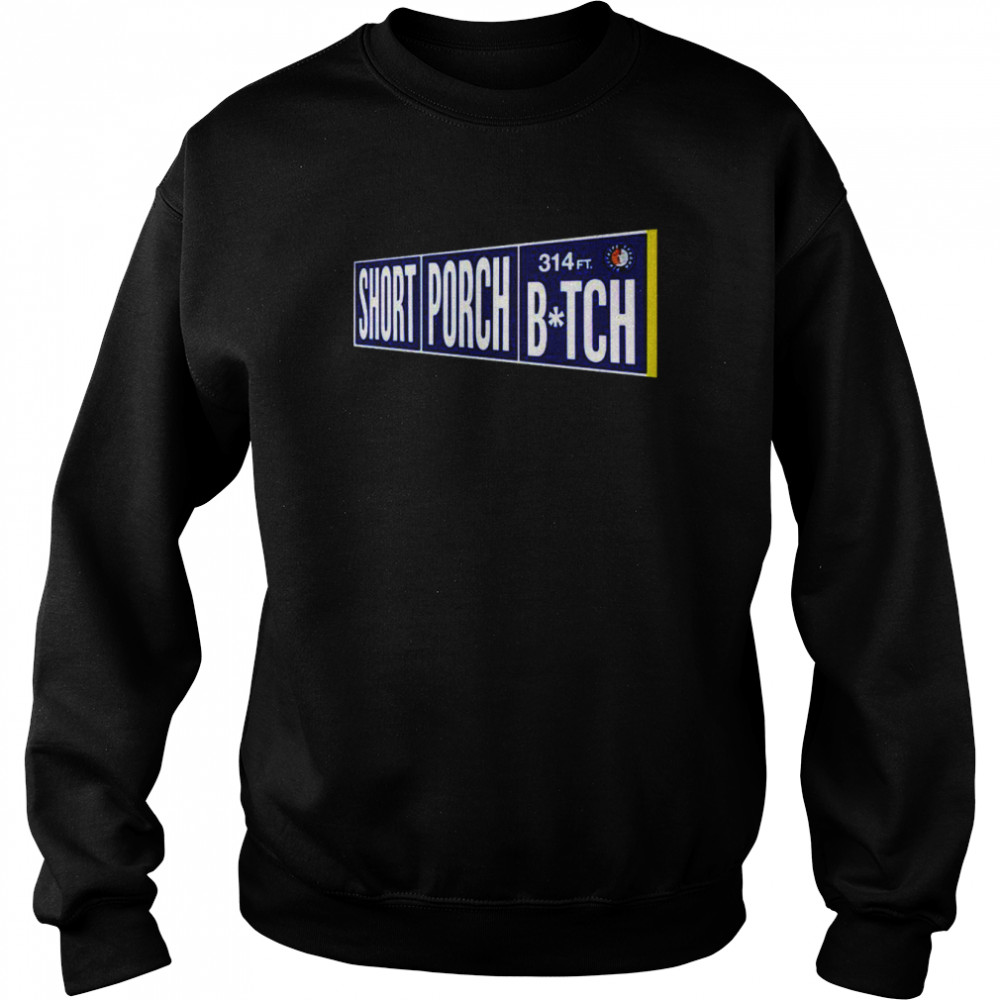 short porch bitch Pinstripe Strong shirt Unisex Sweatshirt