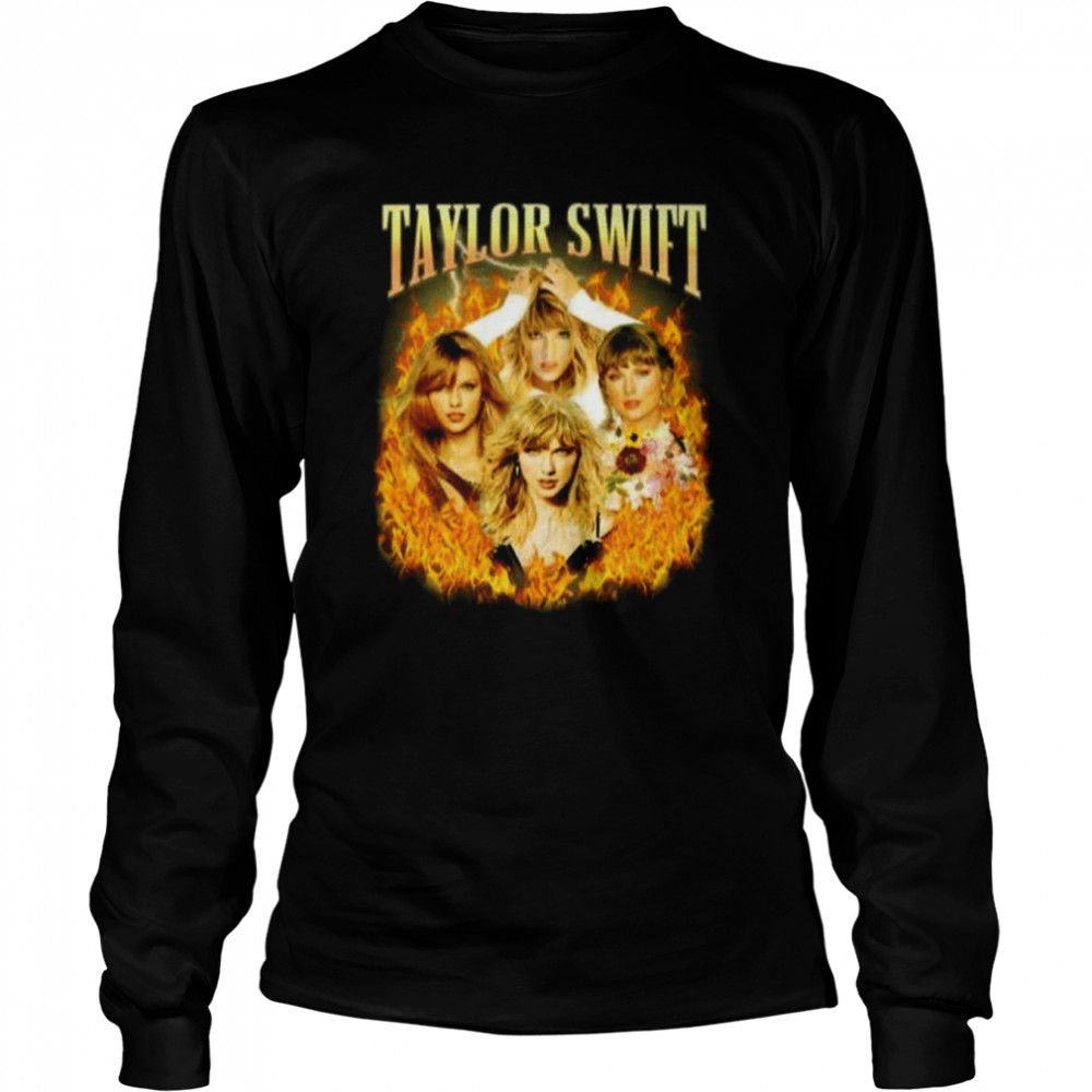 Taylor Swift Vintage Style Singer Music T  Long Sleeved T-shirt