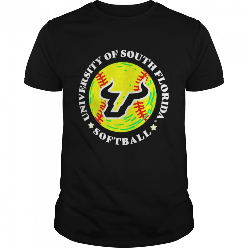 University of South Florida Bulls Softball Seal shirt