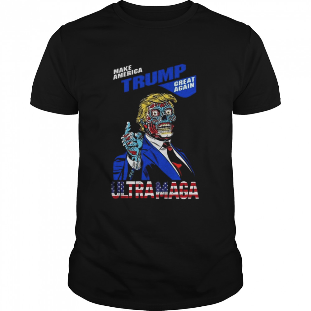 Make america Trump great again ultra maga flag shirt