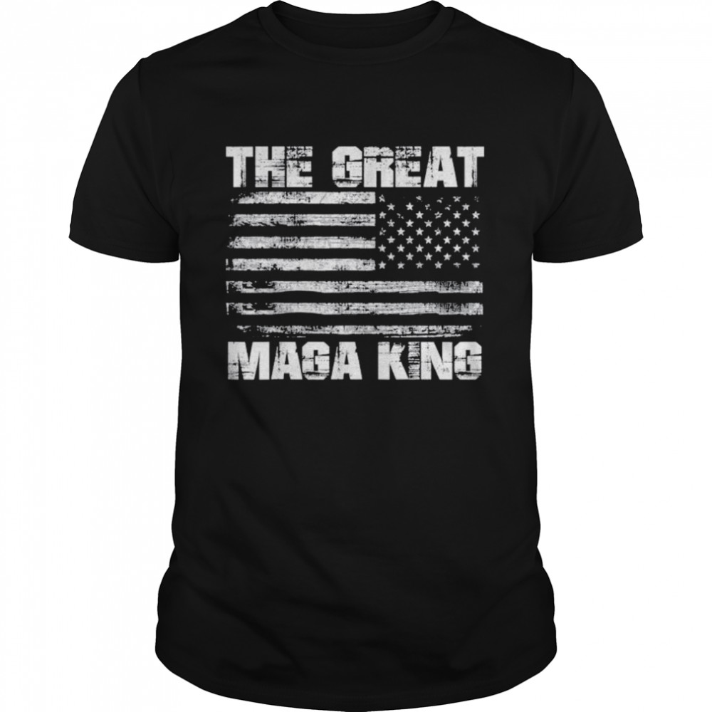 The great maga king Trump American flag shirt