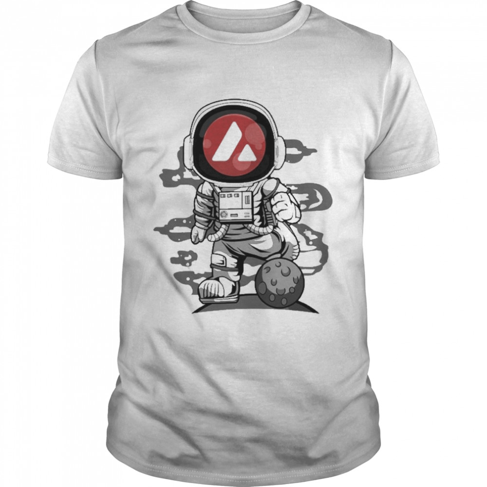 Astronaut Avalanche Coin Avax To The Moon Cryptocurrency Shirt