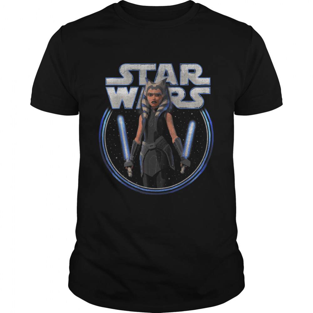 Star Wars  The Clone Wars Ahsoka Dual Wield Portrait T-Shirt