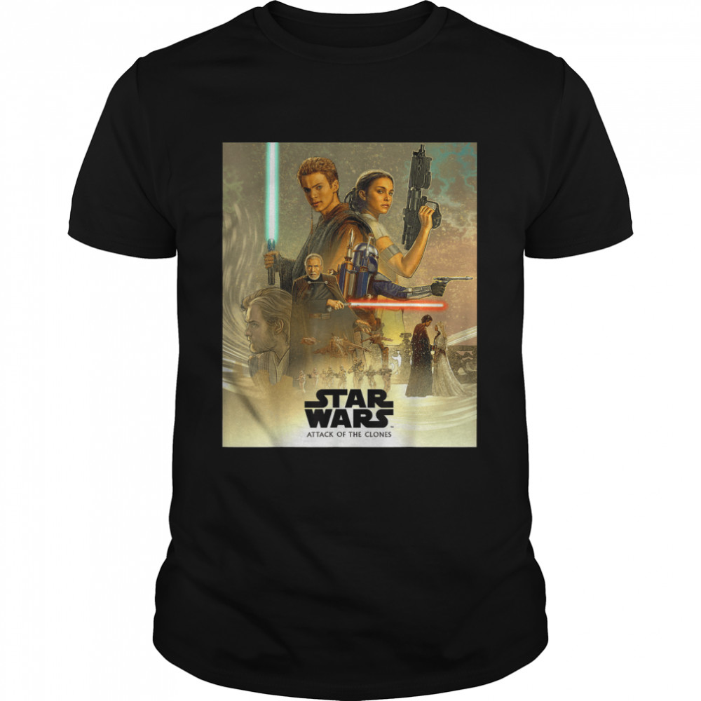 Star Wars Celebration Attack of the Clones Mural T-Shirt T-Shirt