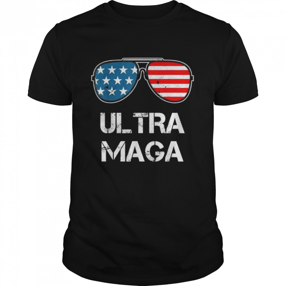 Ultra maga American flag sunglasses shirt Classic Men's T-shirt
