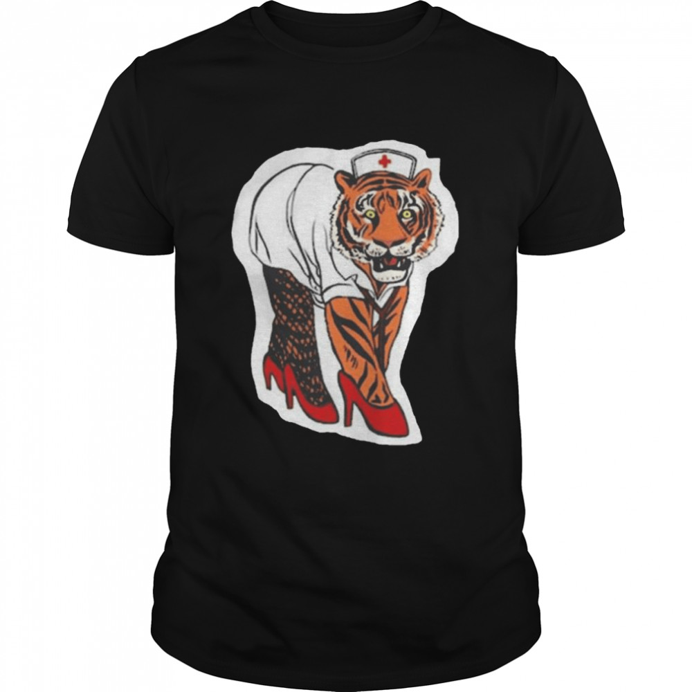 Mkupperman sexy tiger nurse shirt