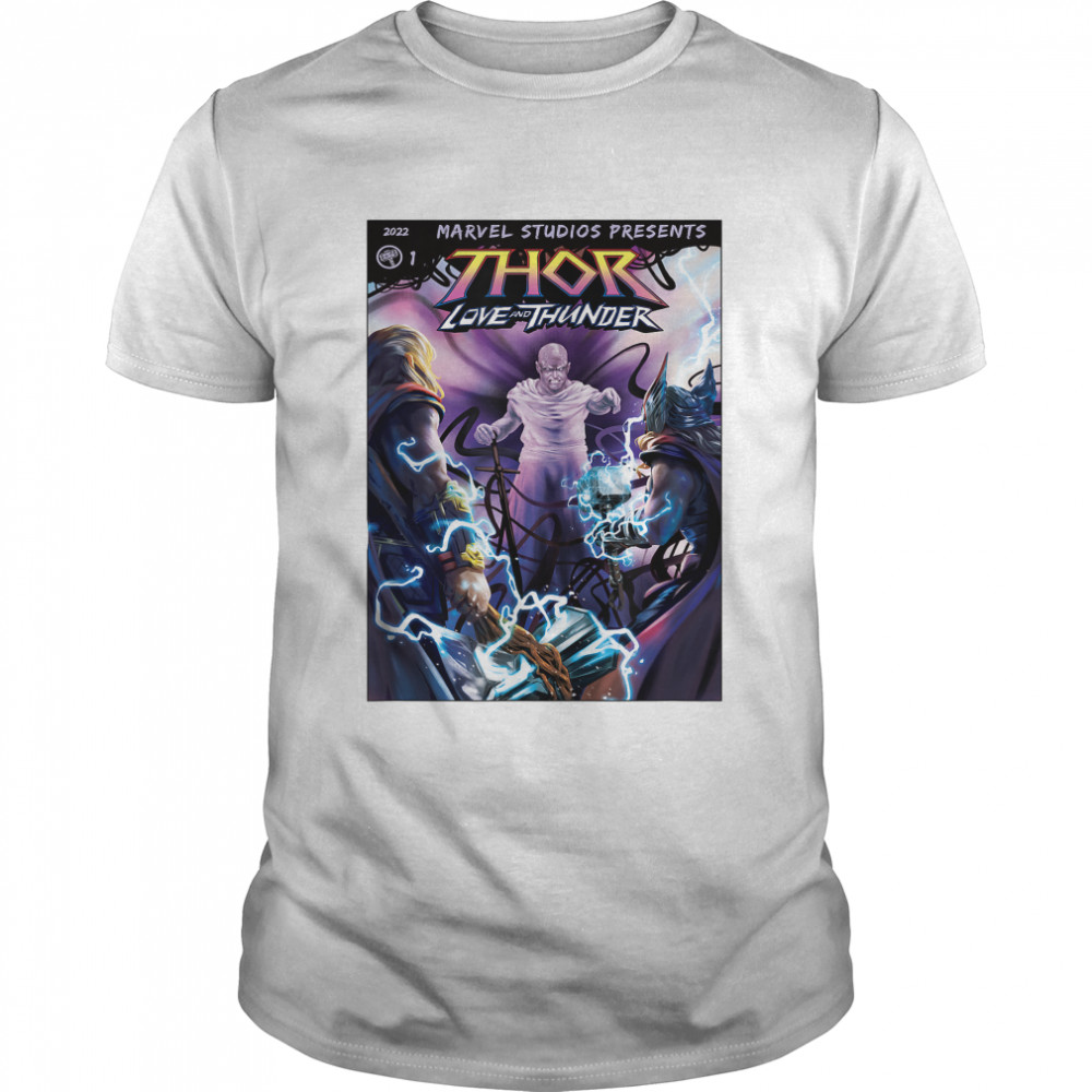 Love and Thunder Gorr Group Comic Cover T-Shirt