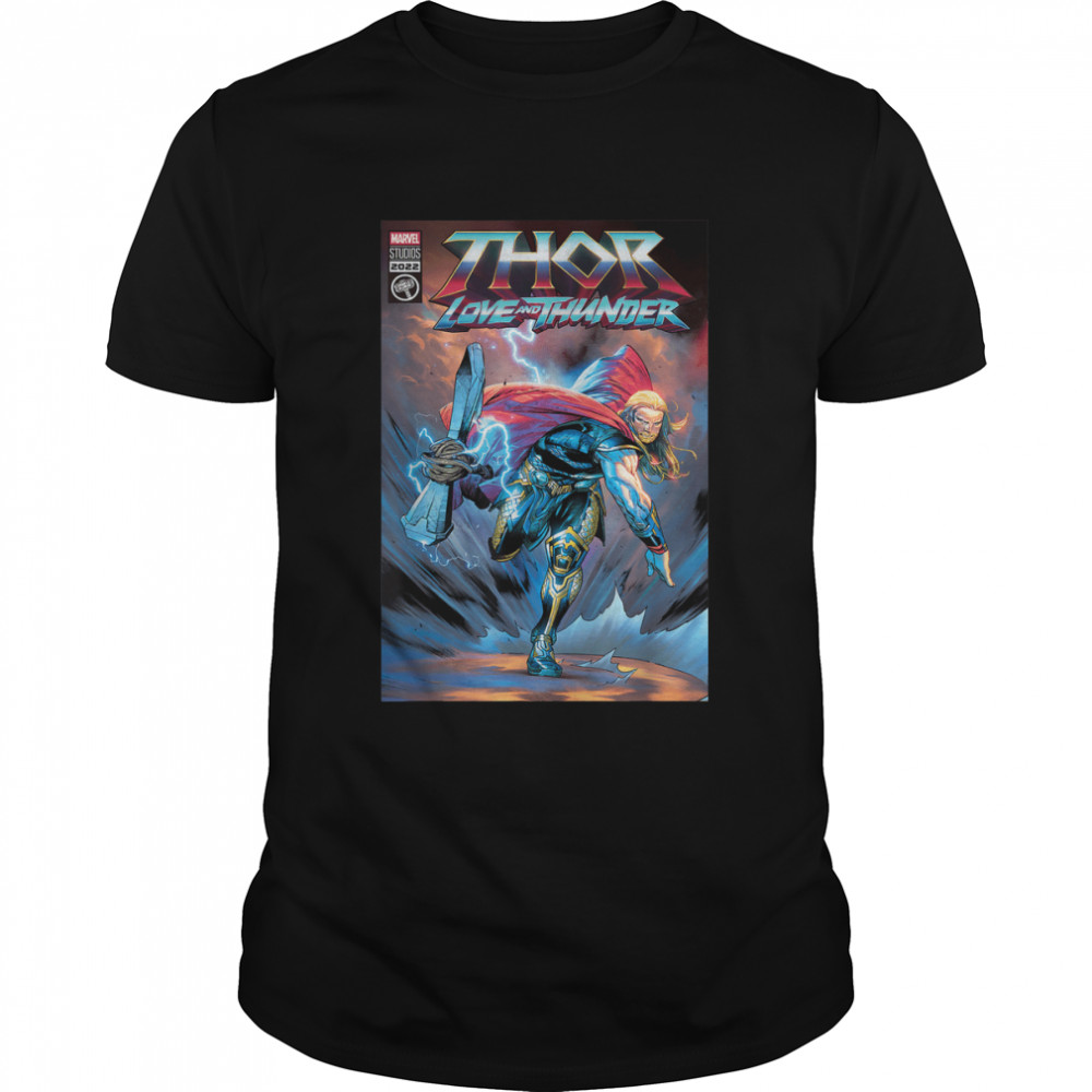 Love and Thunder Thor Axe Throw Comic Cover T-Shirt