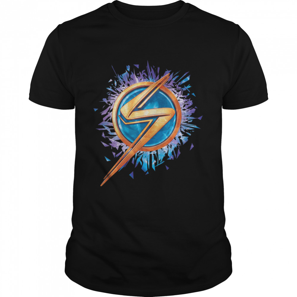 Marvel Ms. Marvel Lightning Bolt Icon T- Classic Men's T-shirt