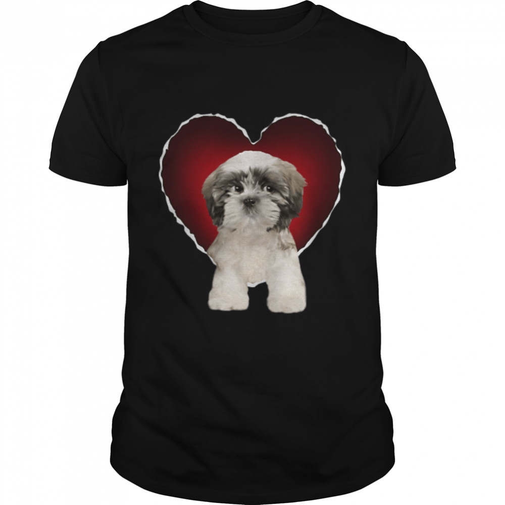 Shih Tzu in Heart Shih Tzu Lovers Gifts T-Shirt B0B1PKLHGV