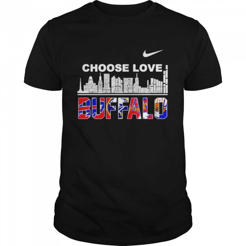 Buffalo city sport teams Nike choose love shirt Classic Men's T-shirt