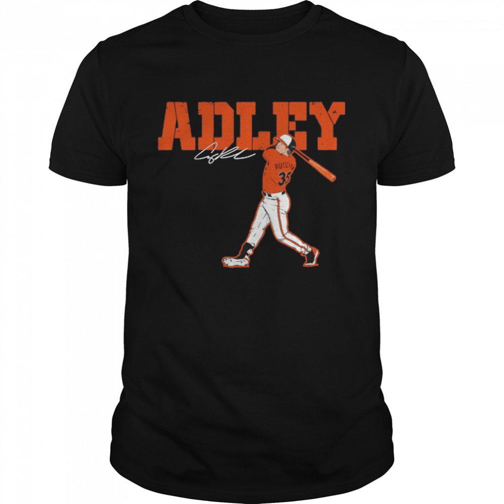 Adley Rutschman Baltimore Orioles Adley Swing signature shirt Classic Men's T-shirt