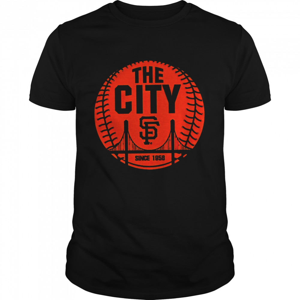 San Francisco Giants The City Ball since 1958 logo T-shirt