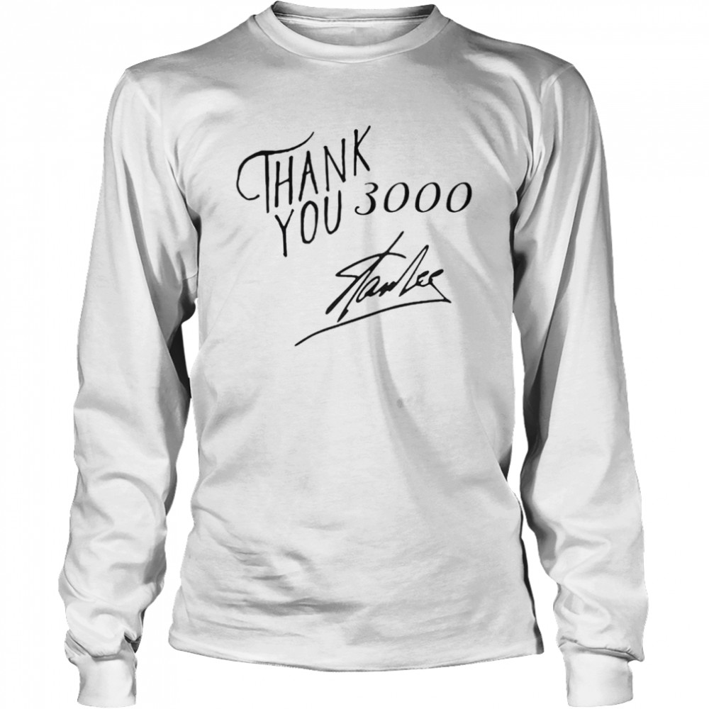 Thank You 3000 Stan Lee T-shirt Long Sleeved T-shirt