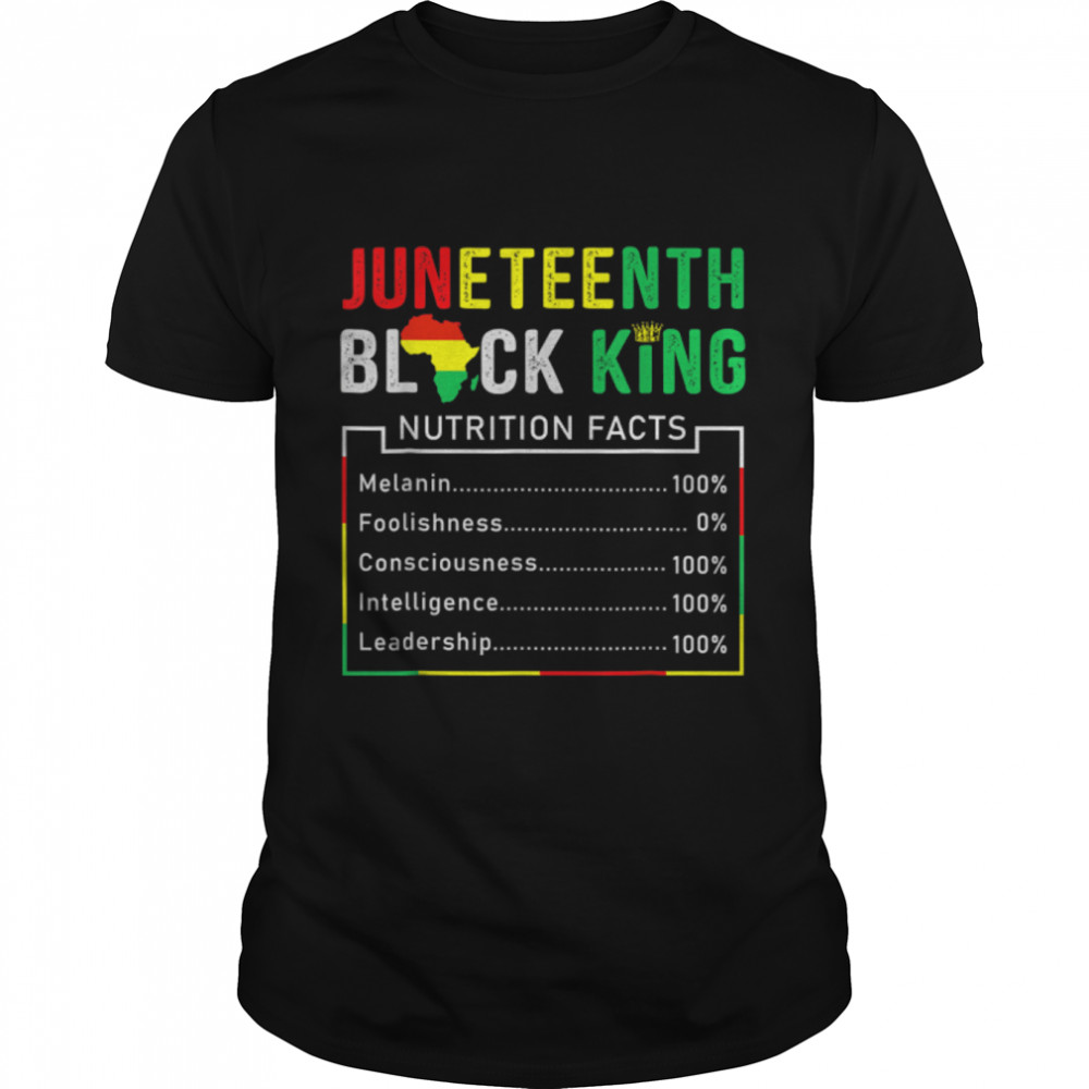 Juneteenth Black King Melanin Dad Fathers Day Men Father Fun T- B0B2D6X2W5 Classic Men's T-shirt