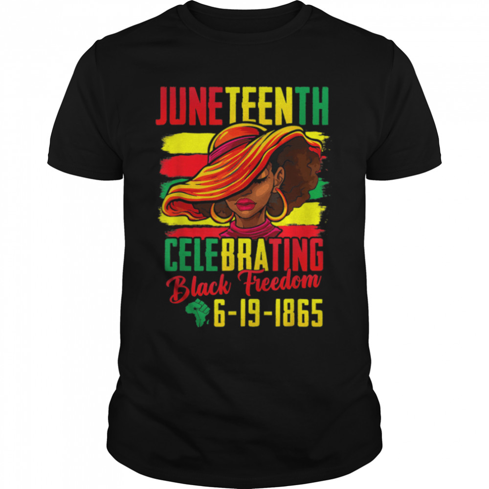Juneteenth Celebrating Black Freedom 1865 African American T-Shirt B0B2DJM799
