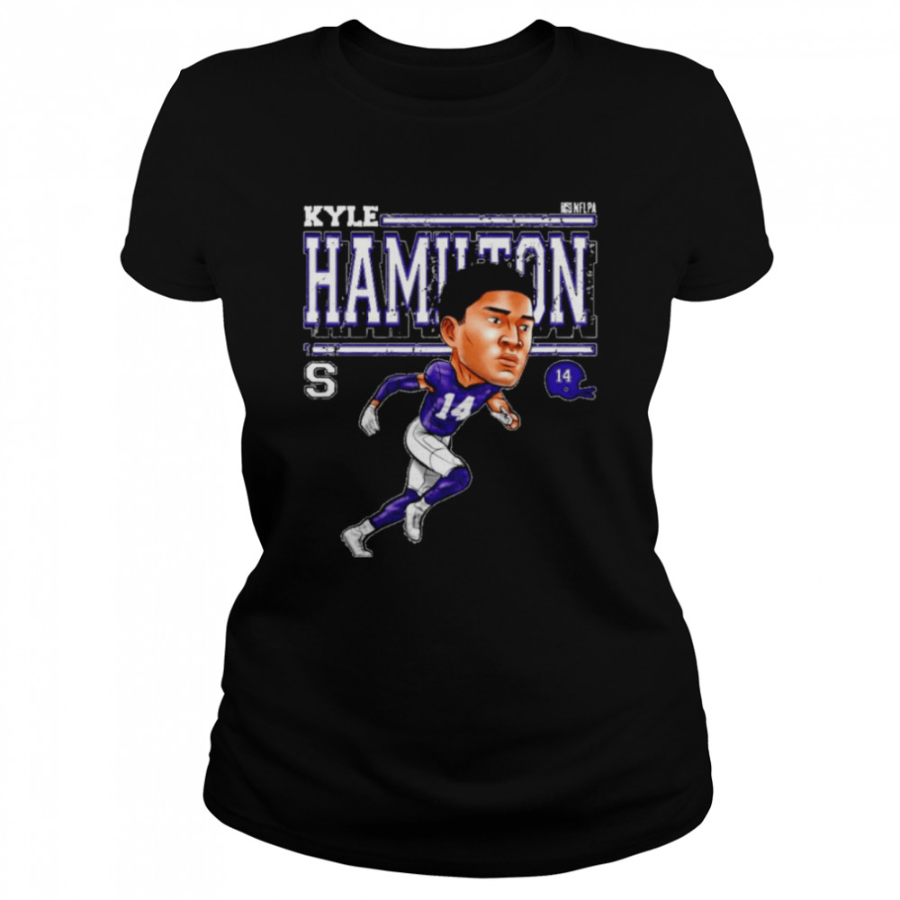 Kyle Hamilton Baltimore Cartoon Football  Classic Women's T-shirt