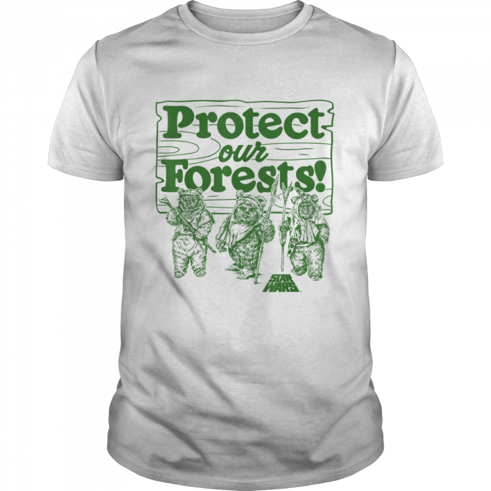 Star Wars Ewoks Protect Our Forests Camp Graphic T- Classic Men's T-shirt