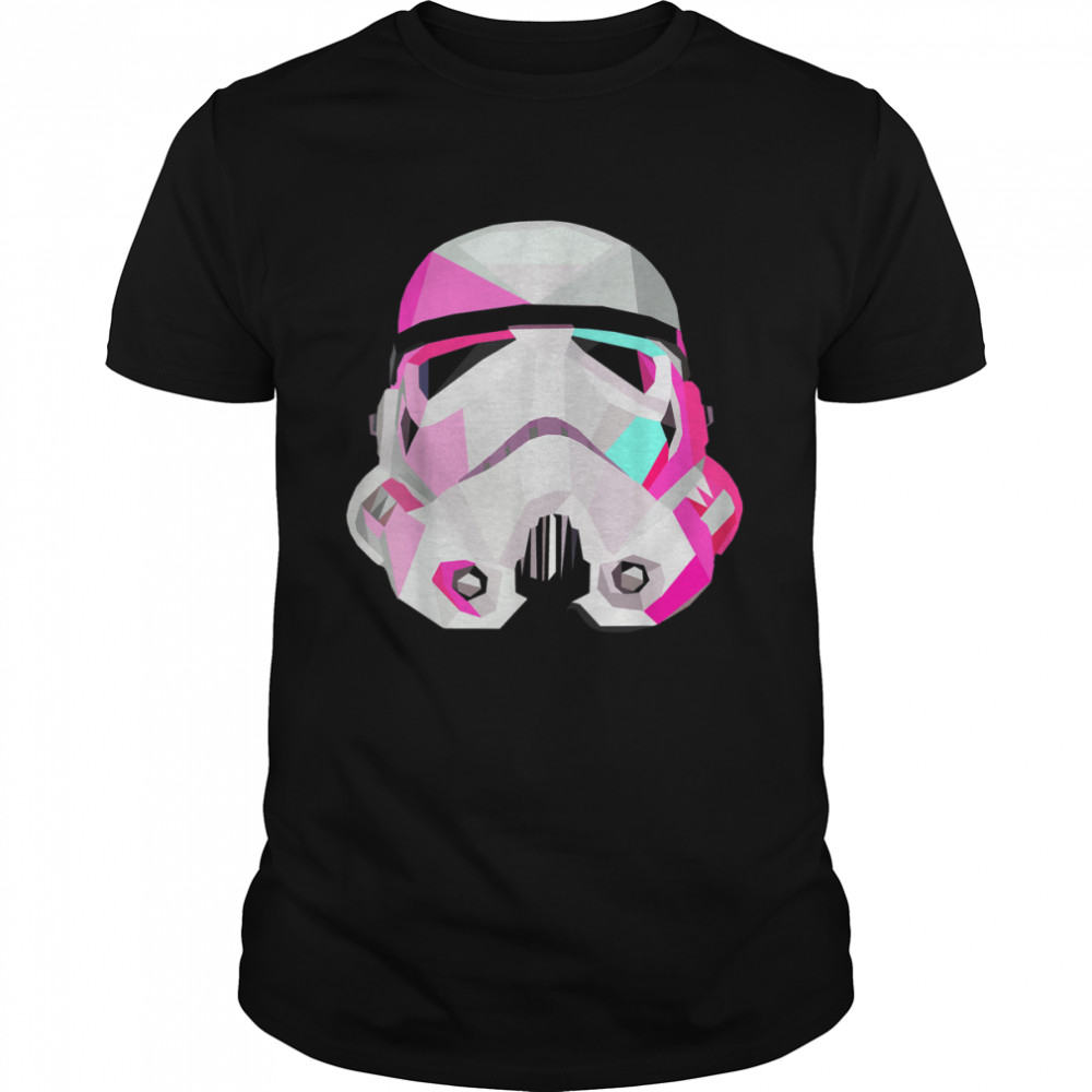 Star Wars Stormtrooper GeometricPrism Helmet Graphic T-Shirt