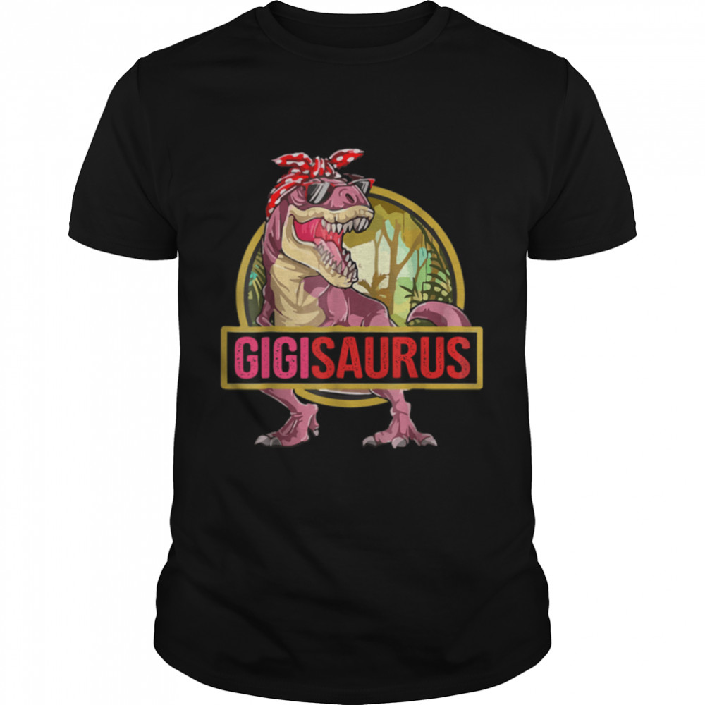 Gigisaurus T Rex Dinosaur Gigi Saurus Family Matching T-Shirt B0B2JYG3KR