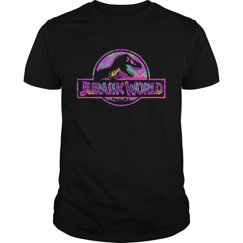 Jurassic World Purple Boho Geometric Logo Graphic T- Classic Men's T-shirt