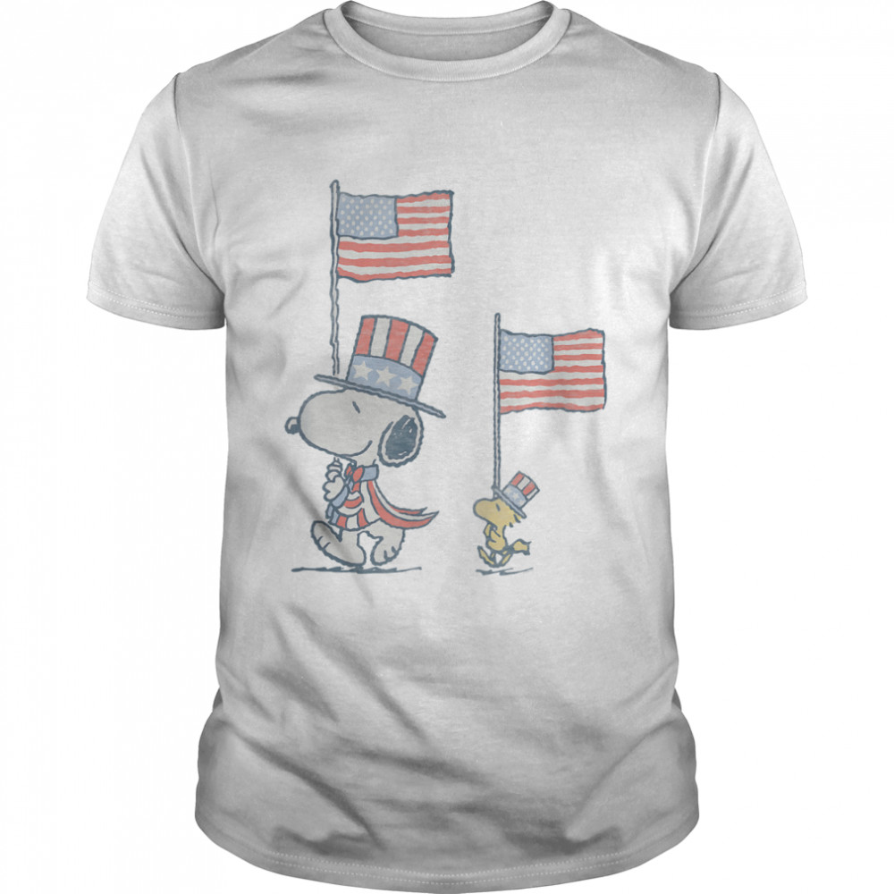 Peanuts Snoopy WoodStock March T- Classic Men's T-shirt