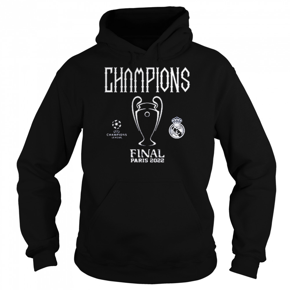 Real Madrid UEFA Champion League Final 2022 Winner T-shirt Unisex Hoodie