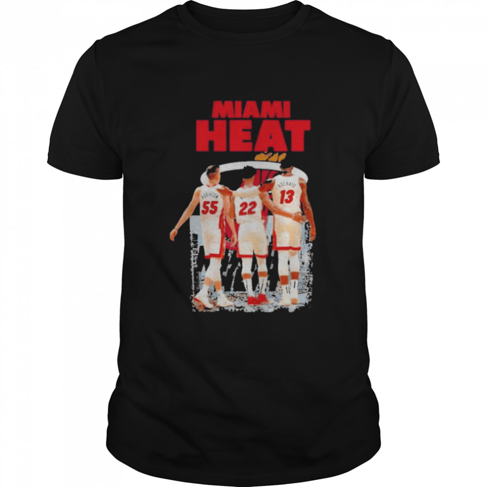 Miami Heat Duncan Robinson and Jimmy Butler Bam Adebayo MVP  Classic Men's T-shirt