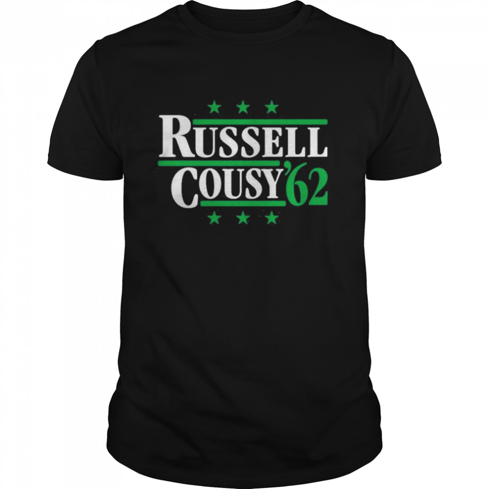 Russell & Cousy ’62 Political Campaign Parody Shirt