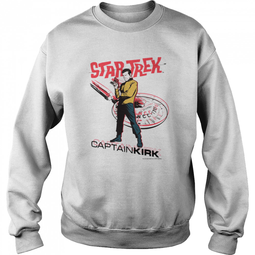 Captain Kirk Retro Star Trek shirt Unisex Sweatshirt