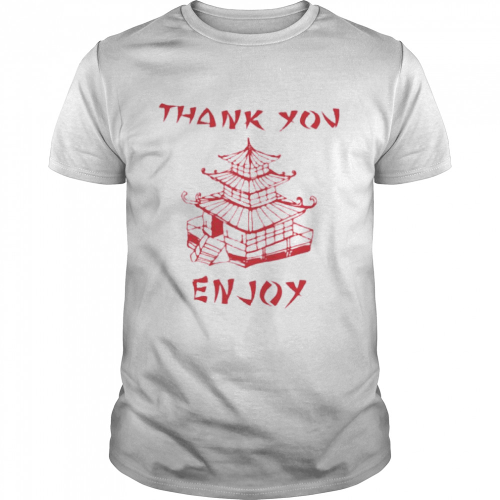 Thank You Enjoy Chinese  Classic Men's T-shirt