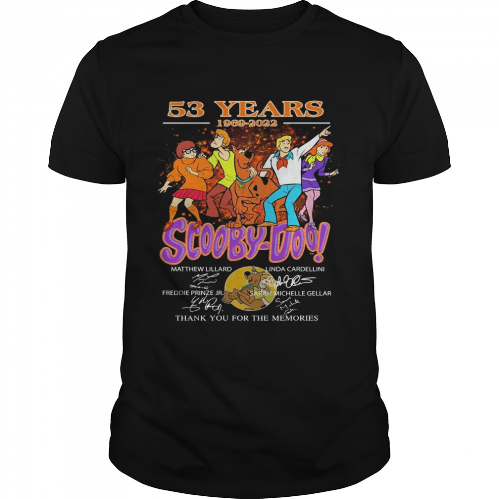 53 Years 1969 2022 Scooby-Doo Signatures Thank You For The Memories  Classic Men's T-shirt