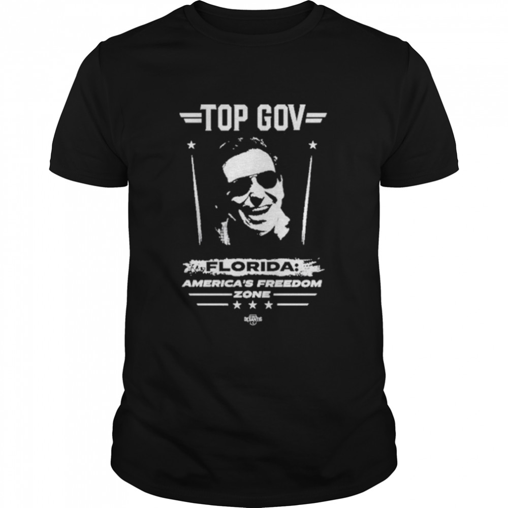 Top Gov Ron Desantis Florida America’s Freedom Zone T- Classic Men's T-shirt