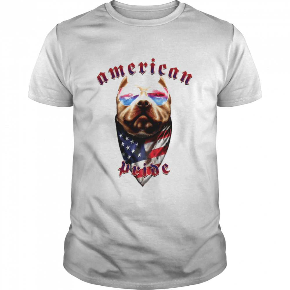 American Pride Pit Bull Women’s American Flag Bandana Patriotic 4th Of July shirt