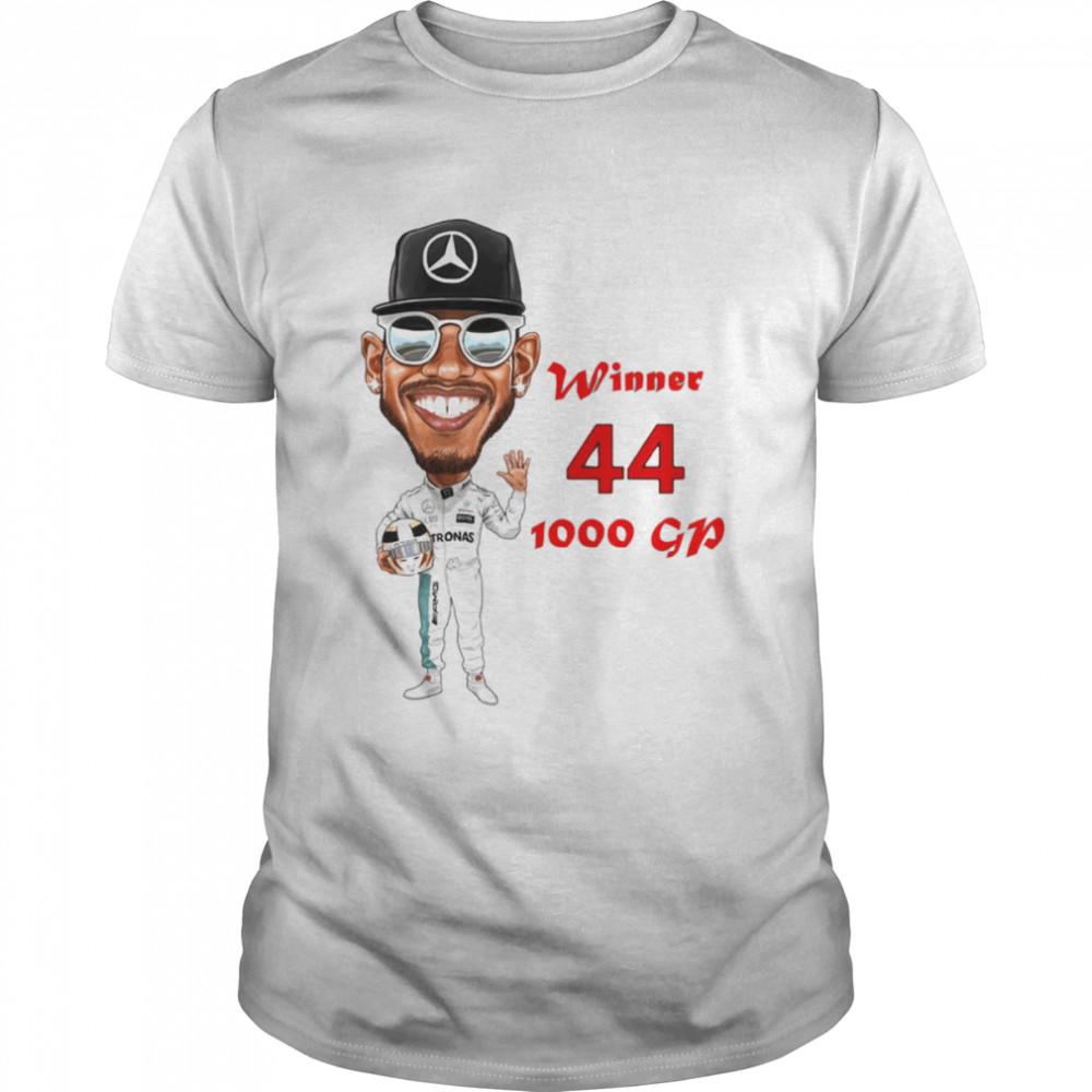 1000th Grand Prix Winner Lewis Hamilton Car Racing shirt Classic Men's T-shirt