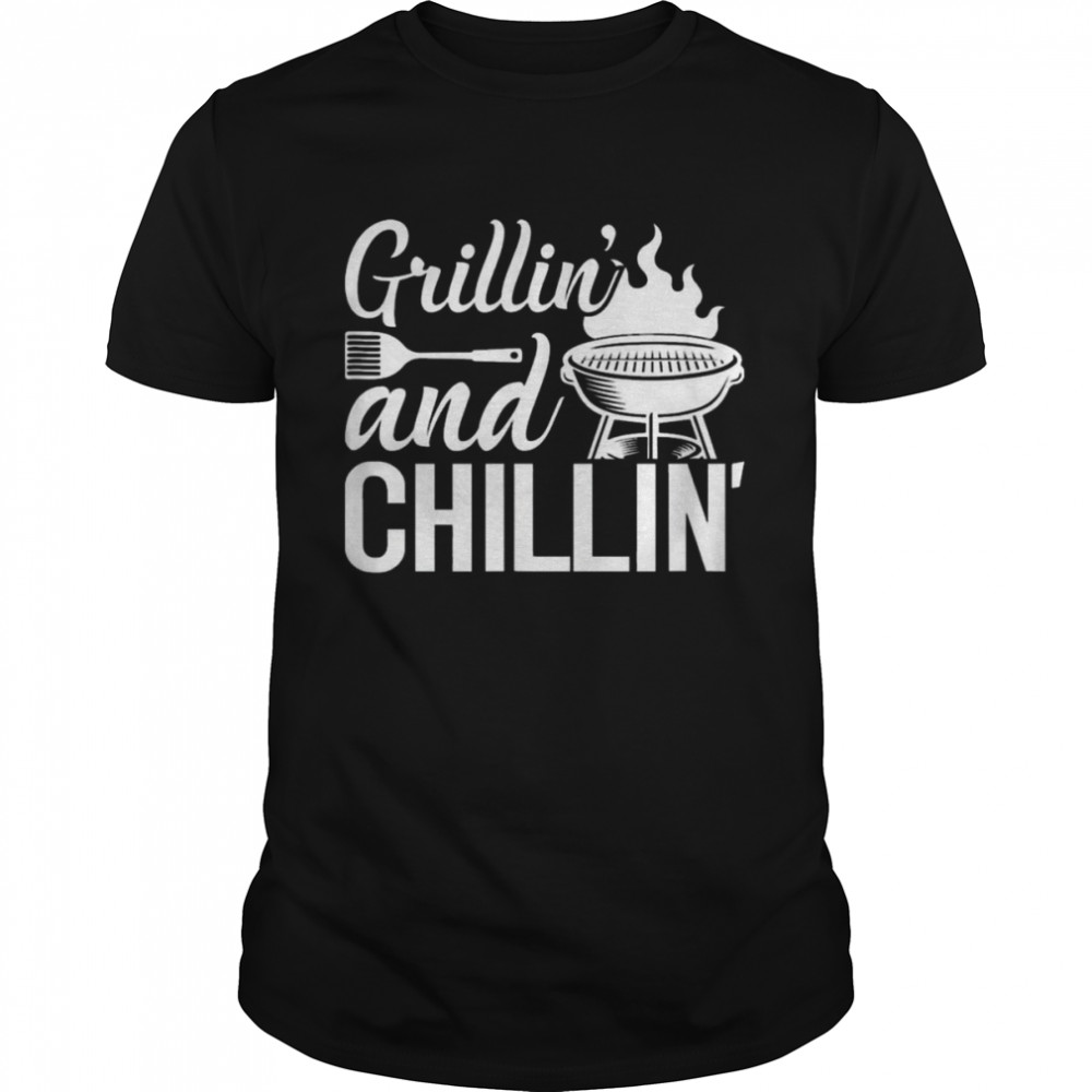 Grilling And Chilling Vintage Barbecue Grilling Shirt