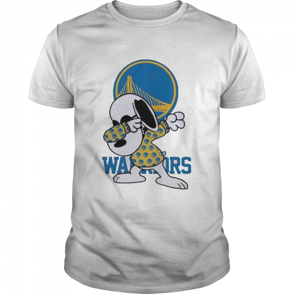 Snoopy Dabbing Golden State Warrior NBA Champions  Classic Men's T-shirt