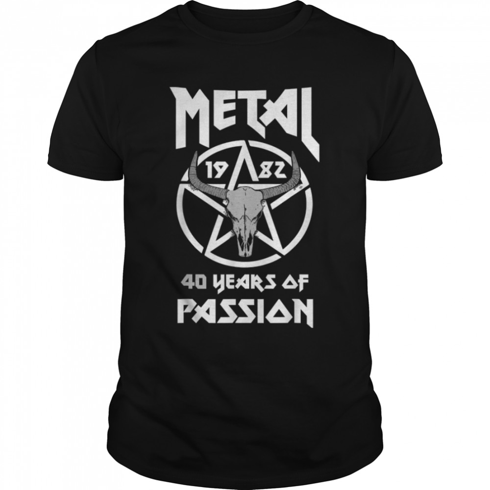 40th Birthday Death Metal 1982 Gift Pentagram T-Shirt B09XXXXCQQ