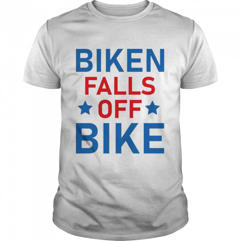 Biken Biden Falls Off His Bike  Classic Men's T-shirt