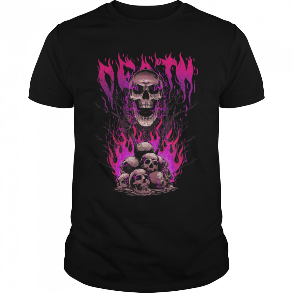 Death Creepy Skulls Religious Ritual Witchcraft Pagan Occult T-Shirt B0B41GQF8Q