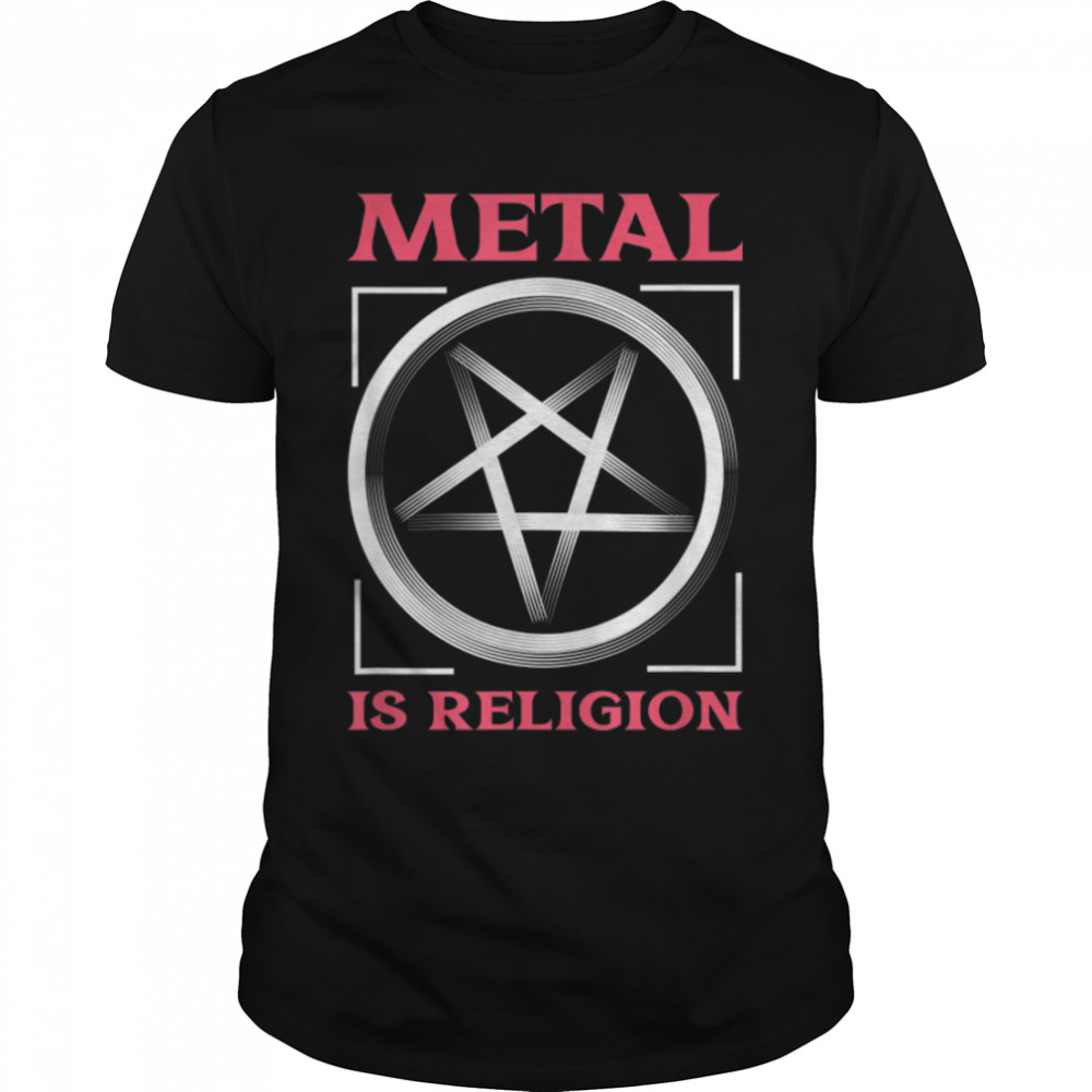 Heavy Metal Pentagram Gothic Death Metal T-Shirt B09R1XBLYY