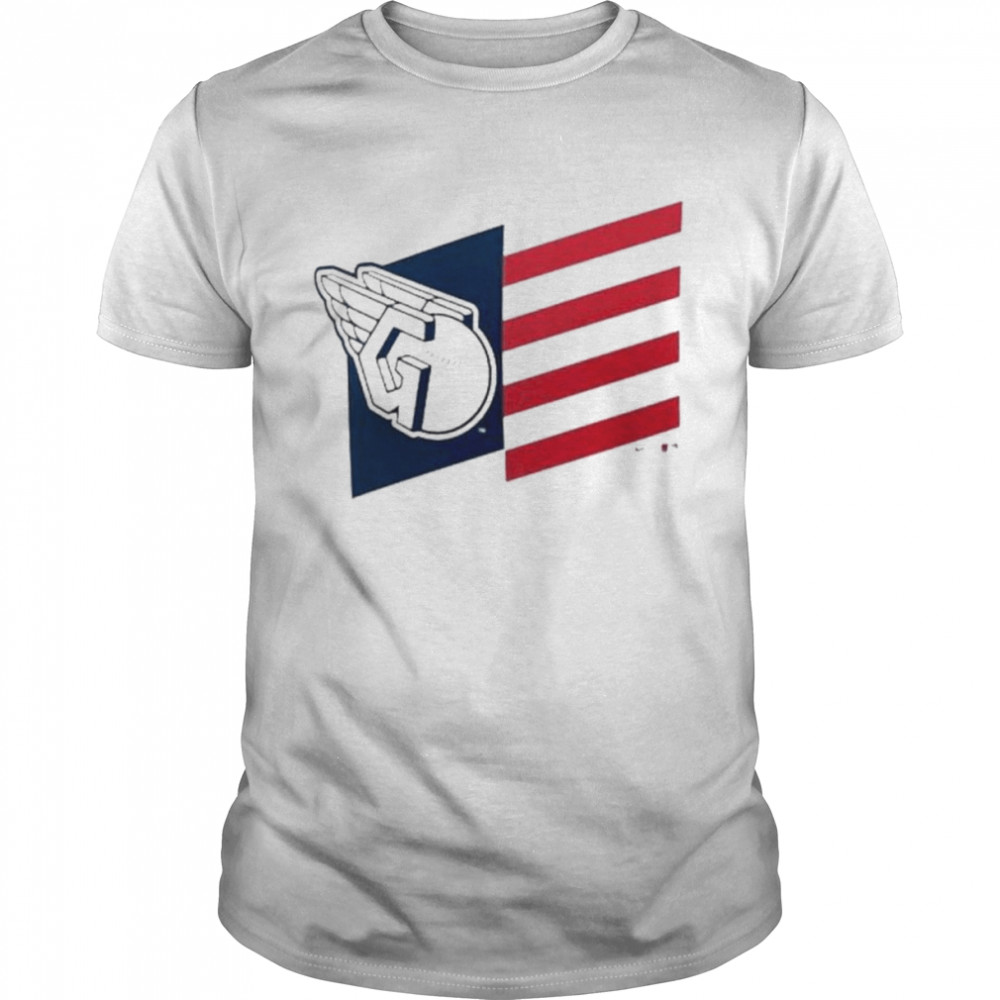 Cleveland Guardians American Flag Logo  Classic Men's T-shirt