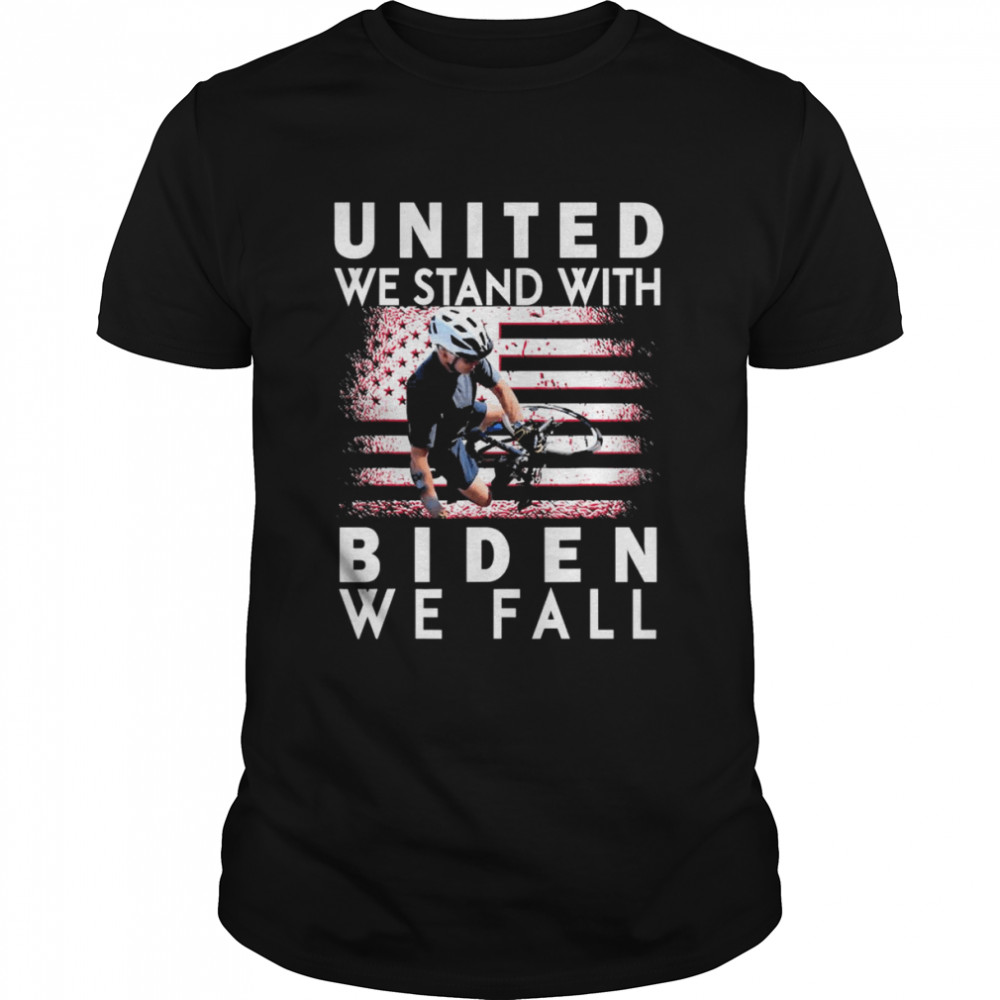 Joe Biden Falling Memes United We Stand With Biden We Fall T- Classic Men's T-shirt