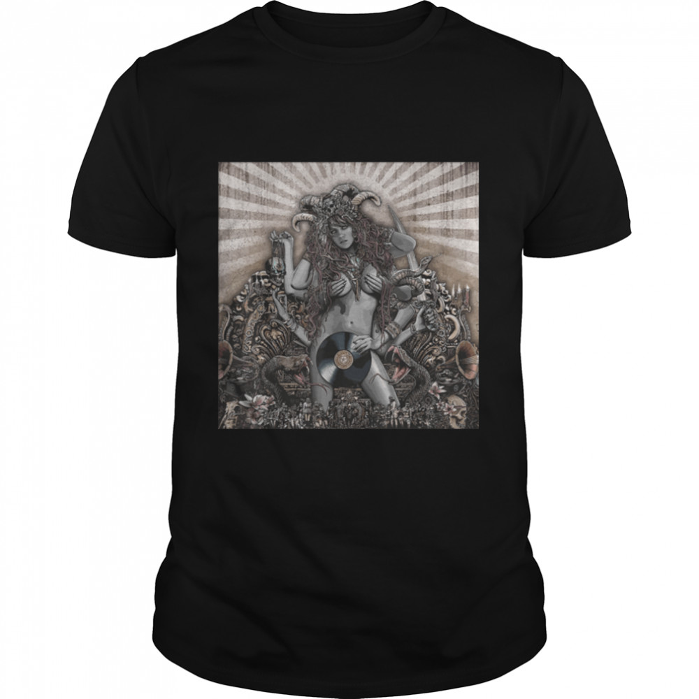 Ma Kali The Divine Mother Music vinyl Dark Grunge Art T-Shirt B0B1J6DJRC