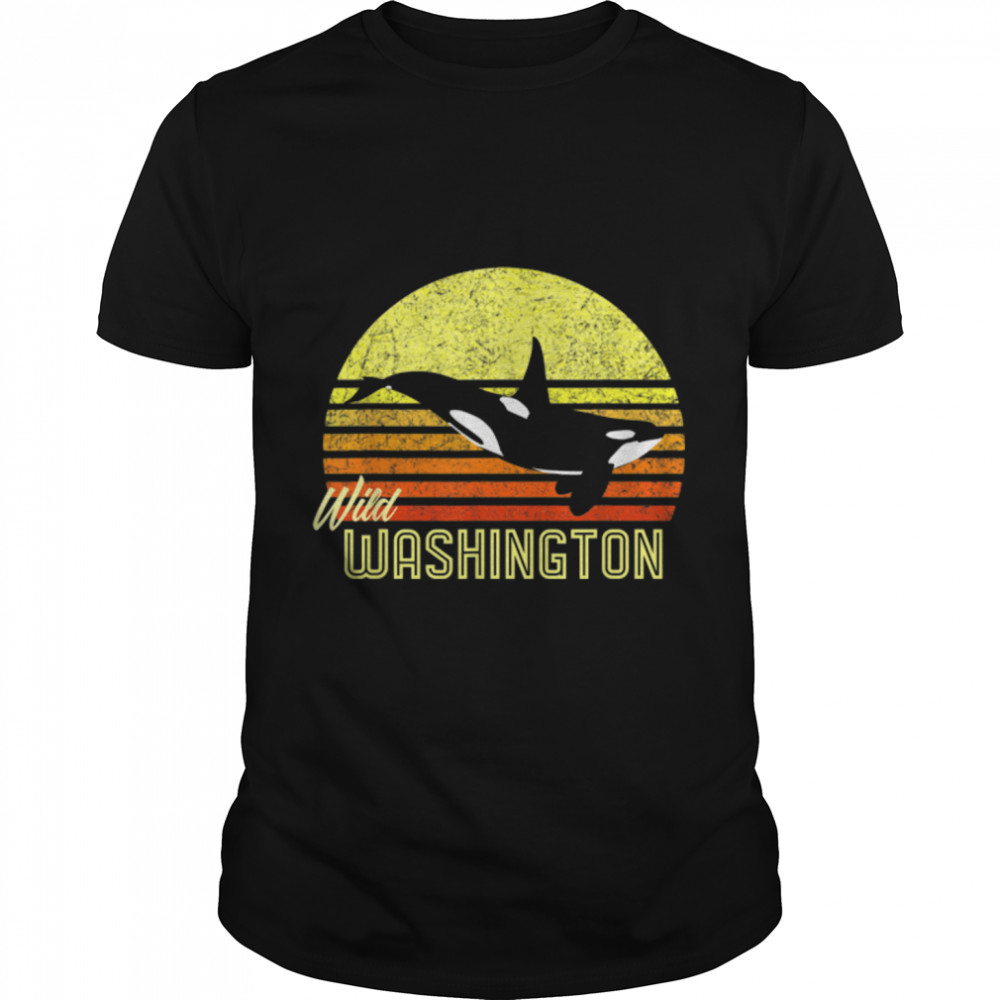 Washington Orca Killer Whale Puget Sound Marine Biologist T- B07TJ1WNZ5 Classic Men's T-shirt