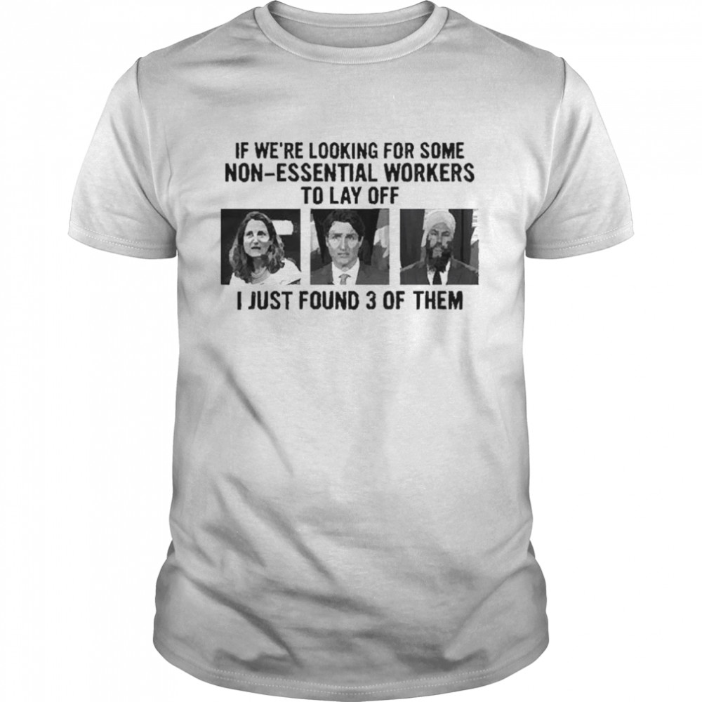 If we’re looking for some nonessential workers to lay off I just found 3 of them shirt Classic Men's T-shirt