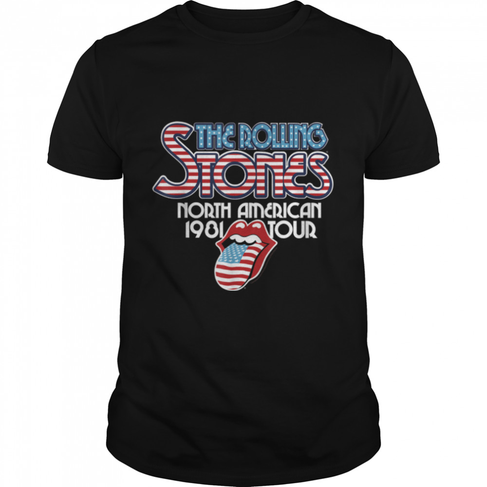 Rolling Stones Official NA Tour 1981 T-Shirt B07TT7PN83